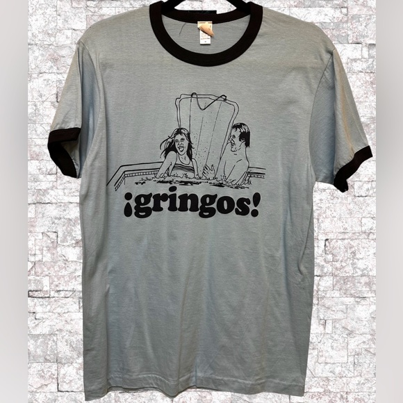 Rare Vintage Vantage T-shirt Gringos - Picture 1 of 4